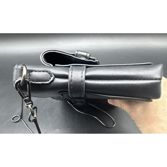 Reed Krakoff BLACK Clutch Handbag Crossbody Pockets Removeable Strap - Picture 6 of 16